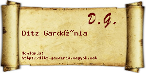 Ditz Gardénia névjegykártya